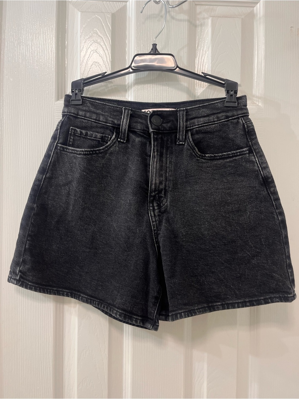 SO Black High-Waist Denim Jean Shorts size 3 90’s indie sleaze soft grunge